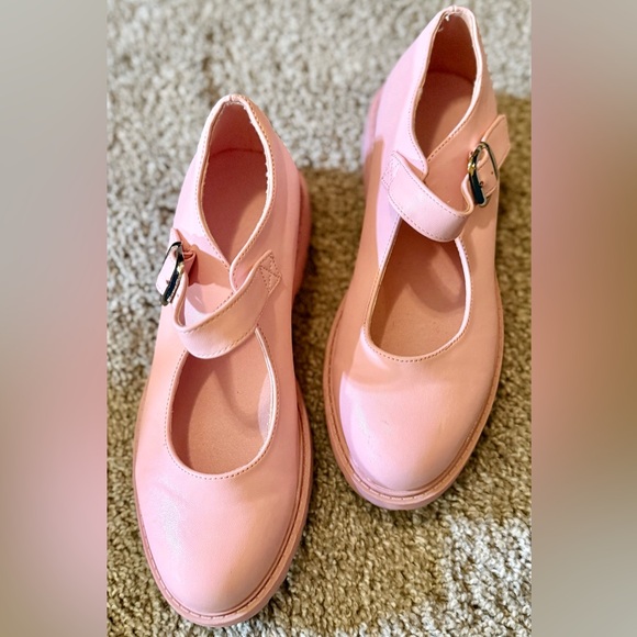 PINK MARY JANES SIZE 8 No Brand - Picture 1 of 5